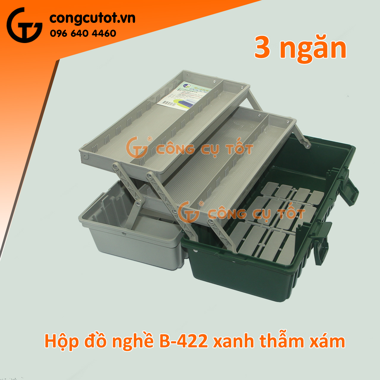 Hộp đồ nghề 3 tầng Buddy K0004 B-422
