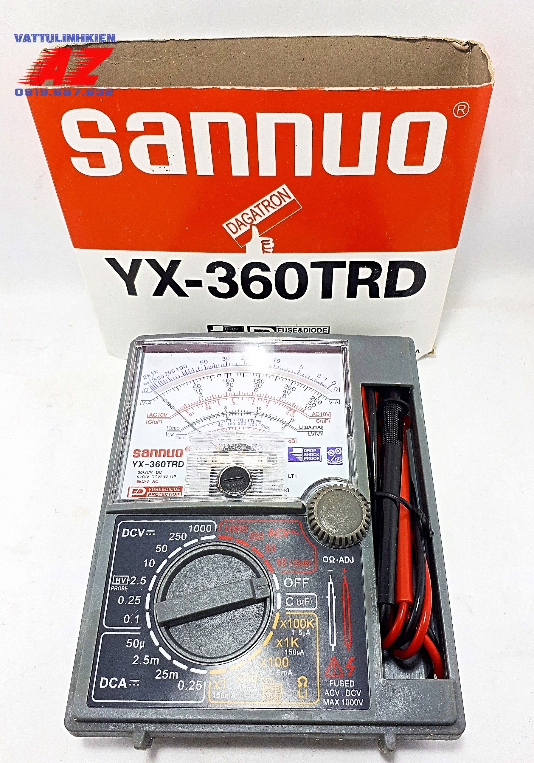 Đồng hồ đo vạn năng kim SANNUO YX-360TRD