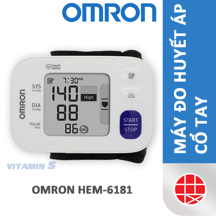 Máy đo huyết áp cổ tay OMRON HEM-6181, bảo hành 5 năm, nhỏ gọn