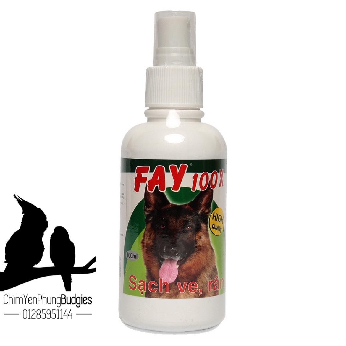 FAY 100X - Diệt ve rận cho chó, mèo (chai 100ml)