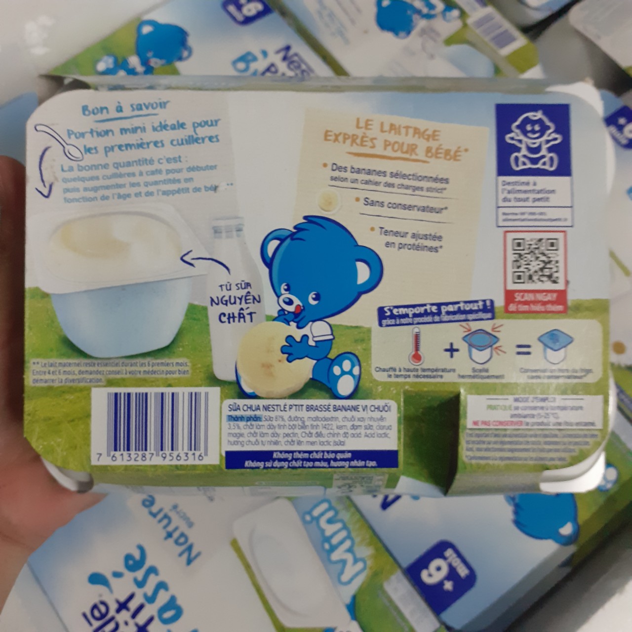 Sữa chua Nestle cho bé từ 6th (lốc 6x60g) 7/2023
