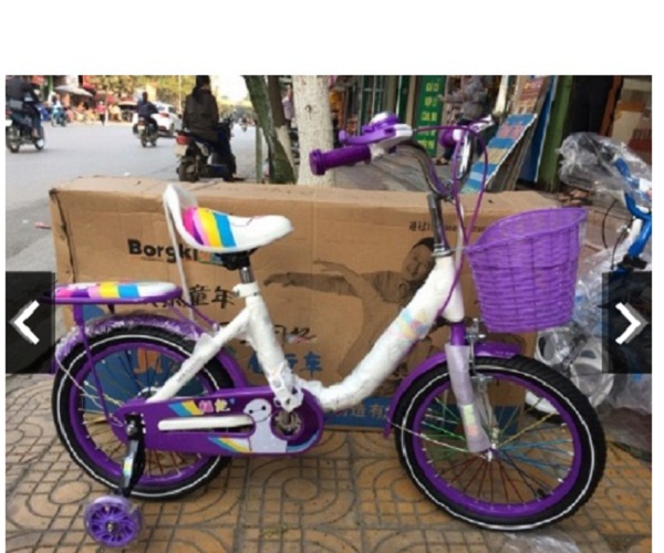 Xe đạp nữ bông hồng cho bé gái bánh 16, 18, 20