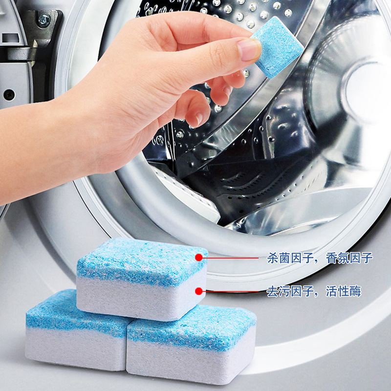 Hộp 12 Viên Viên Tẩy Vệ Sinh Lồng Máy Giặt I Diệt khuẩn và Tẩy chất cặn