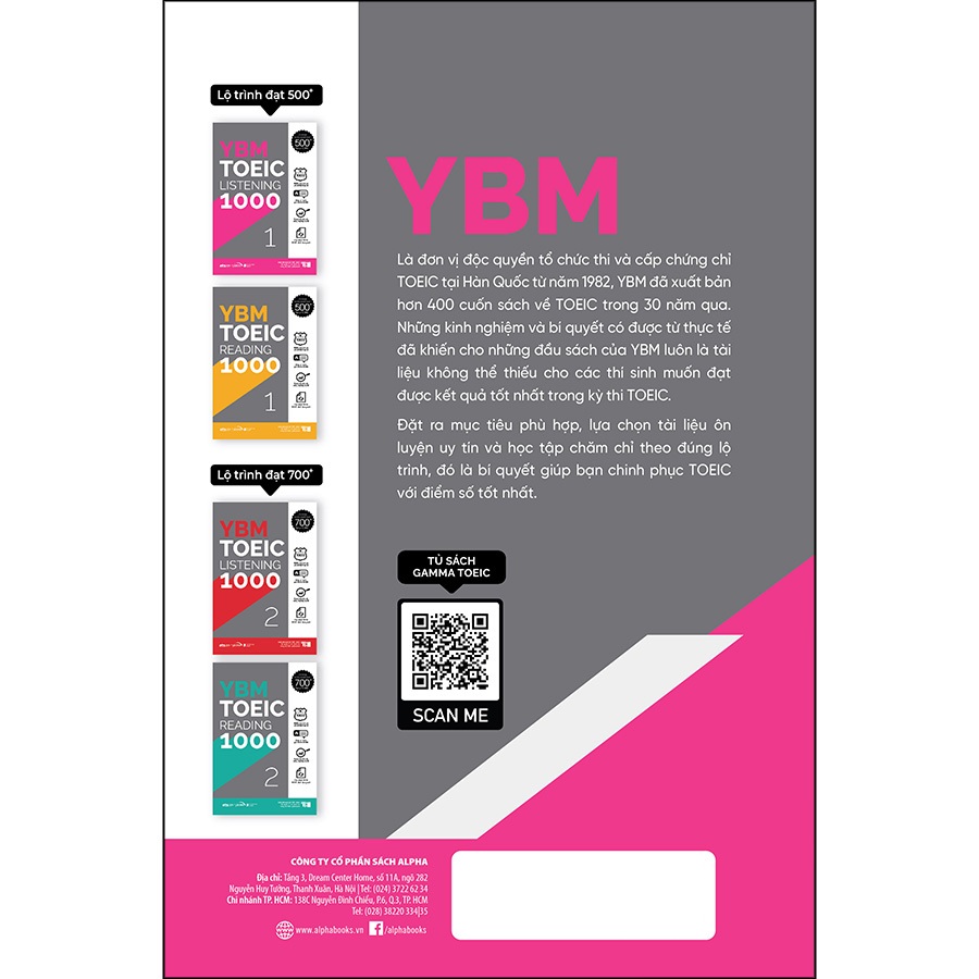 Sách - YBM Actual Toeic Tests LC 1000 - Vol 1