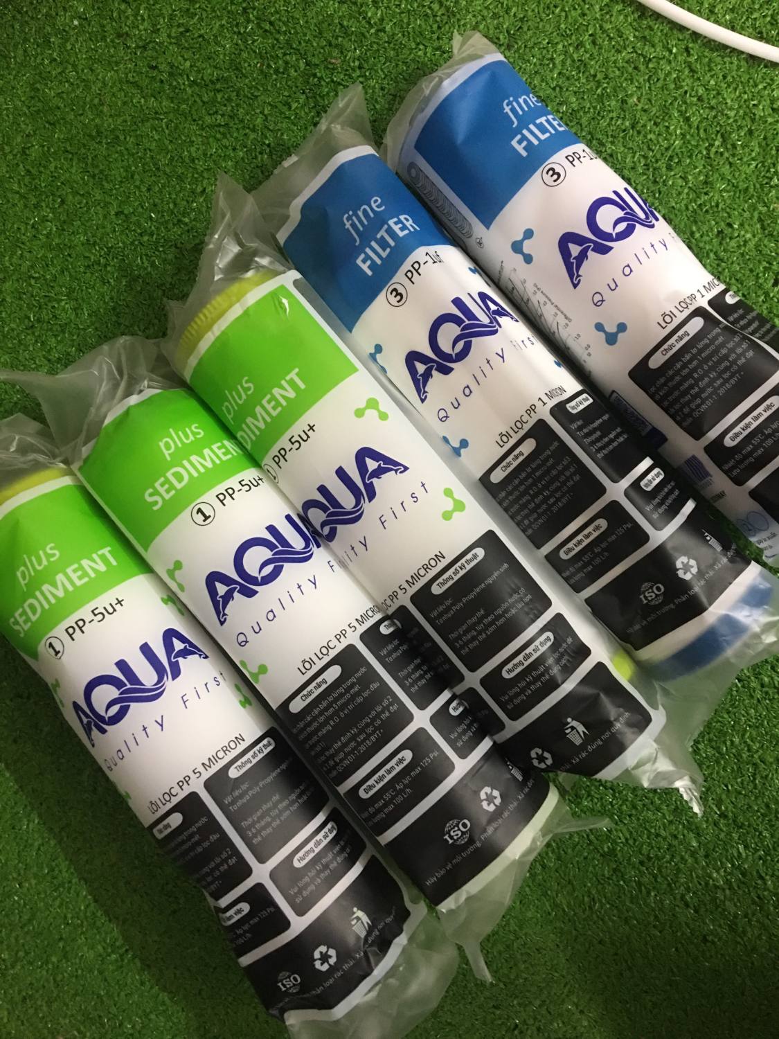 Combo 05 lõi lọc nước Aqua - thay được cho các loại máy R0