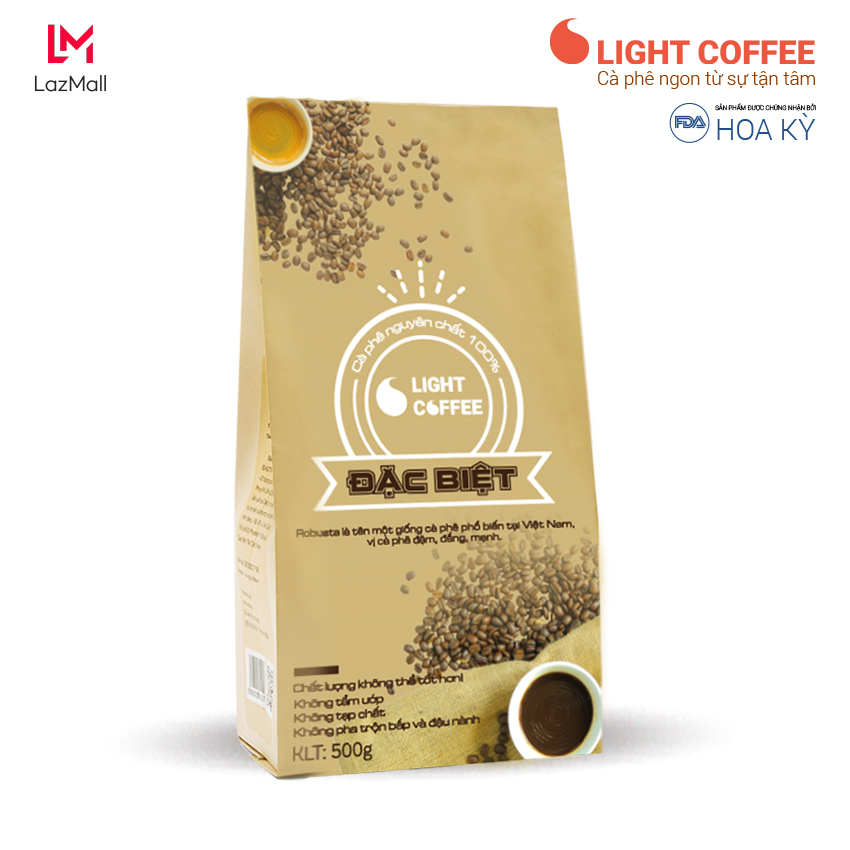 Cà phê hạt Đặc Biệt - nguyên chất 100% - Light Coffee - 500gr