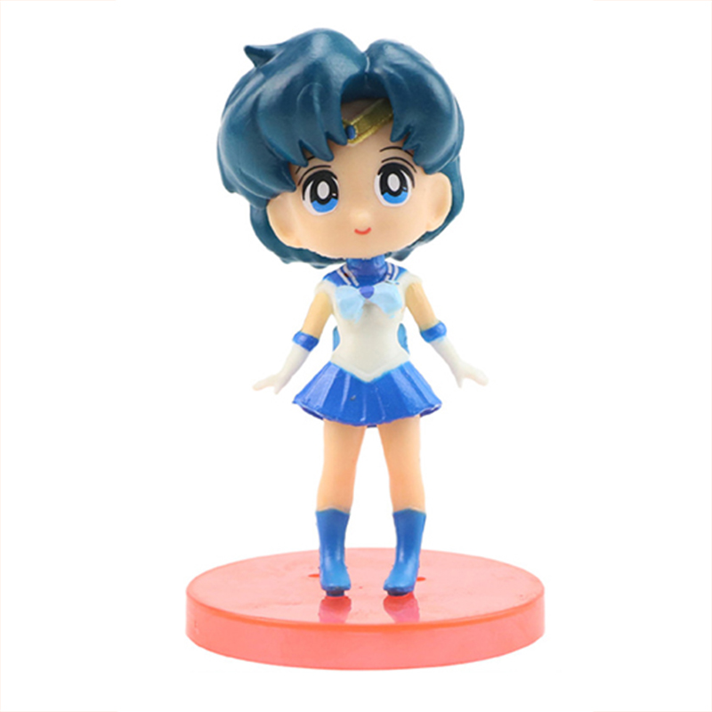 [HCM]Bộ 02 mô hình thủy thủ mặt trăng - Sailor Mercury (Xanh dương)