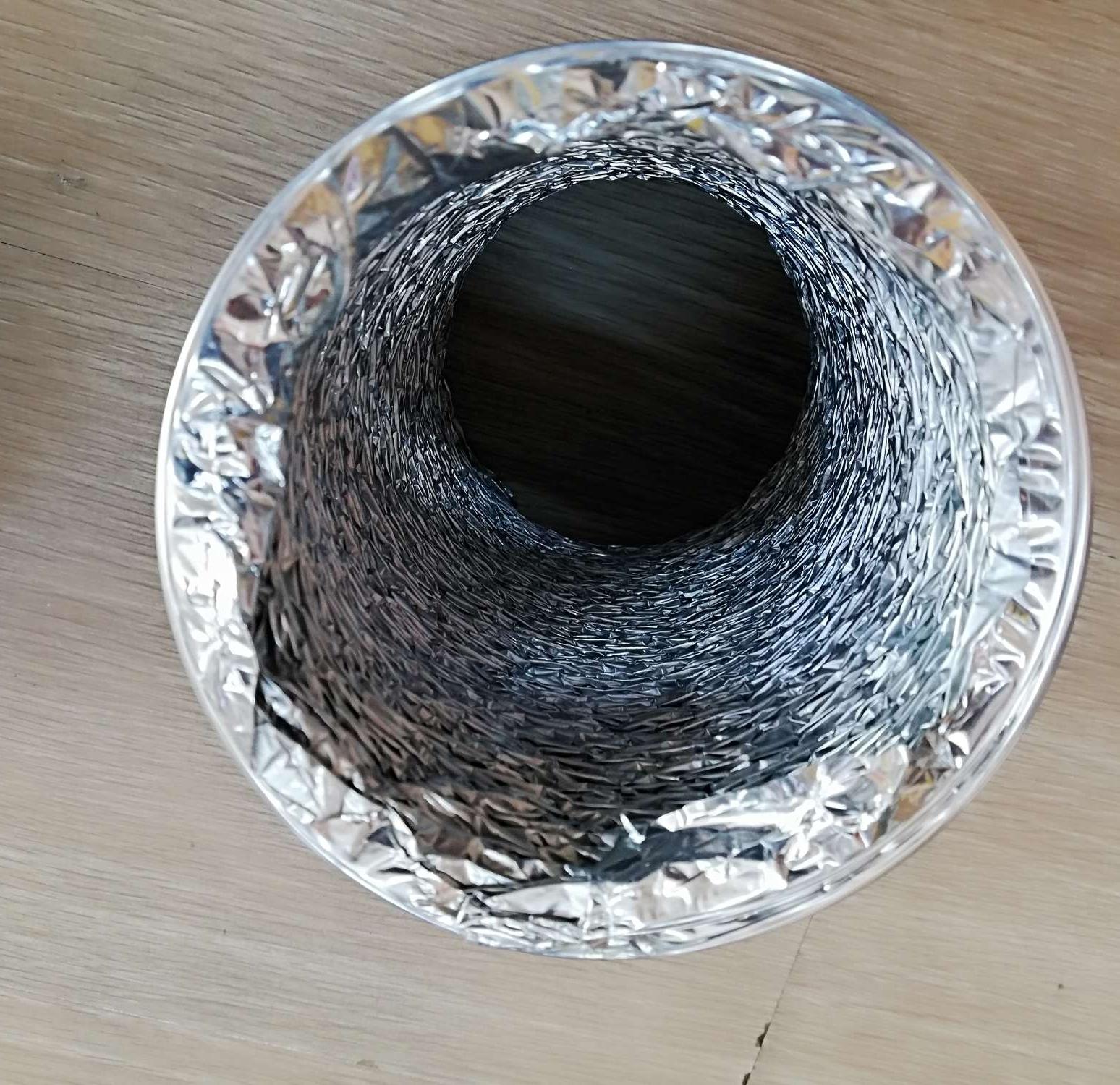 Ống sun bạc máy hút mùi D100mm x 8m