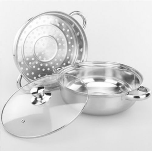 Nồi hấp inox 2 tầng Hotpot 28cm Tmark