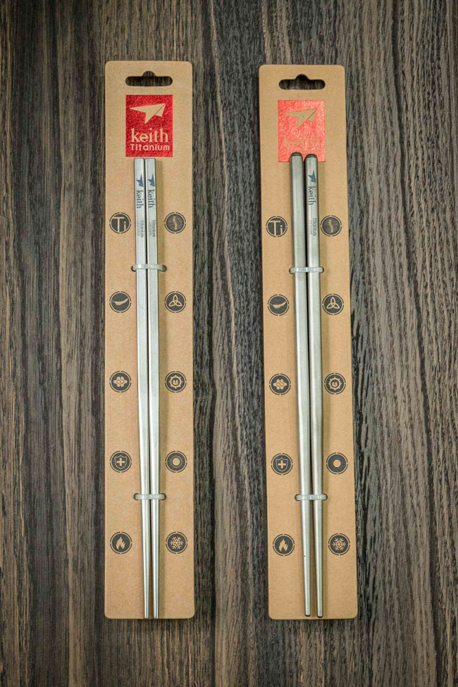 [HCM]Đũa bằng Titanium Chopsticks Keith (Đôi)