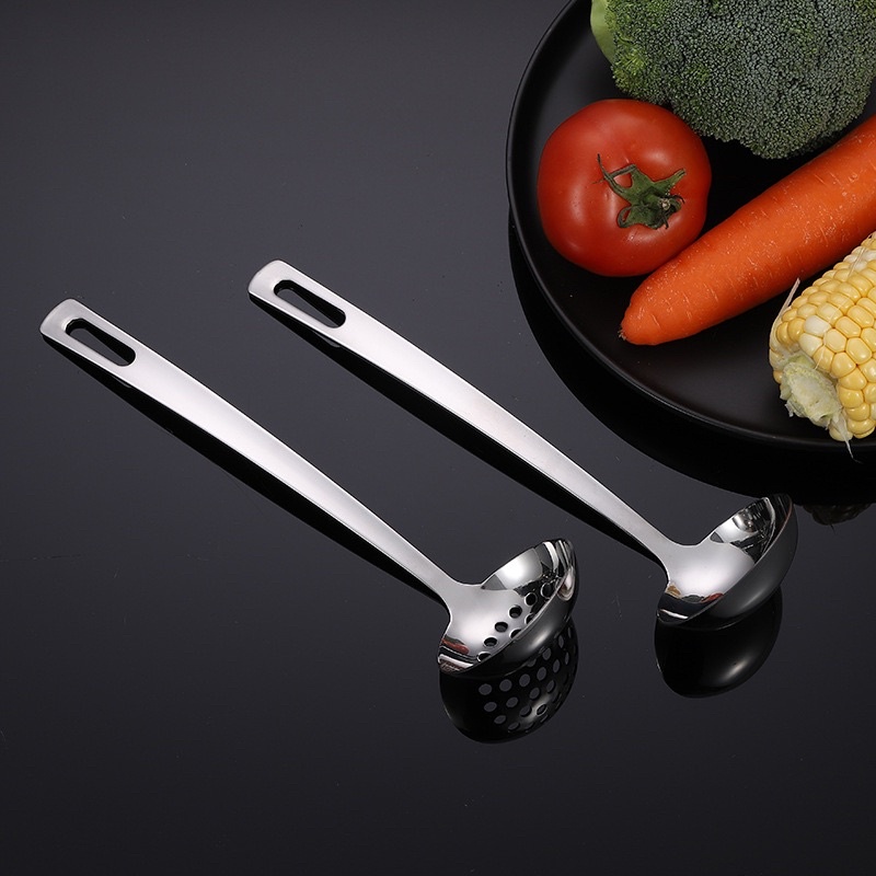 Môi múc canh inox 304 Hàn Quốc đúc lỗ vuông