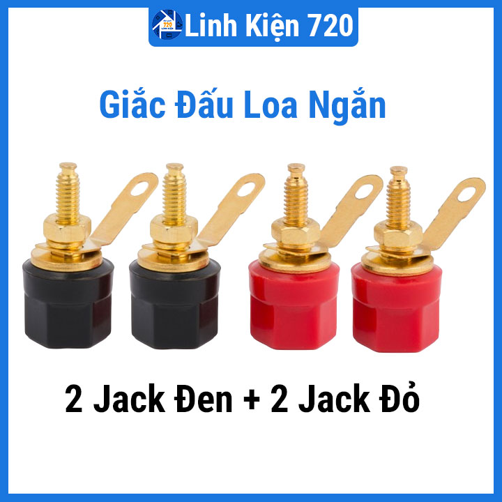 Set 4 Jack Đấu Loa Ngắn cho thiết bị loa đầu cuối