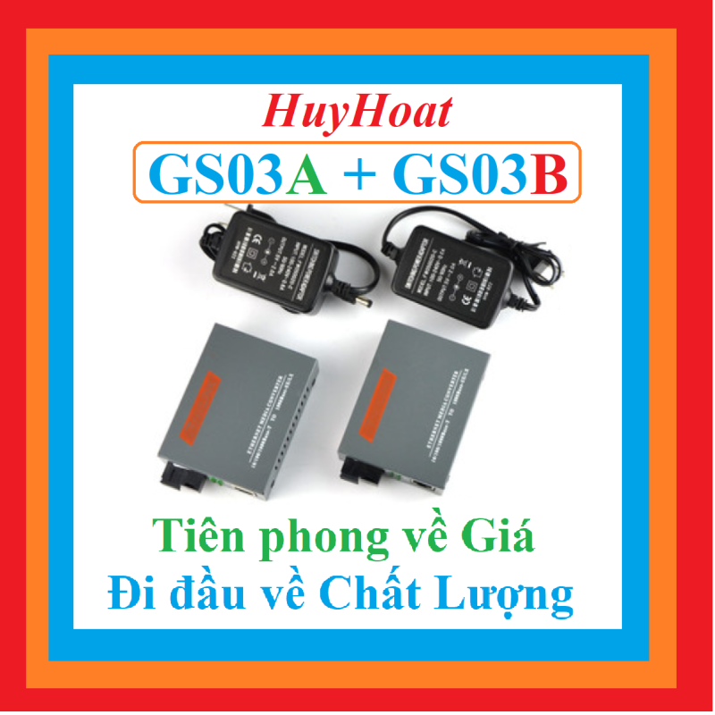 Bảng giá Bộ Chuyển Đổi Quang Điện Netlink HTB GS 03 AB tốc độ cao Gigabit 1000Mbps Phong Vũ