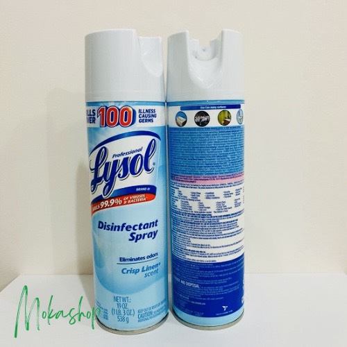Combo 2 Chai Xịt Diệt Khuẩn Lysol Disinfectant Spray 538g/chai