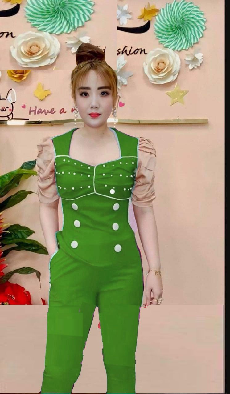 Set bộ nữ quần dài chất liệu thun cát hàn