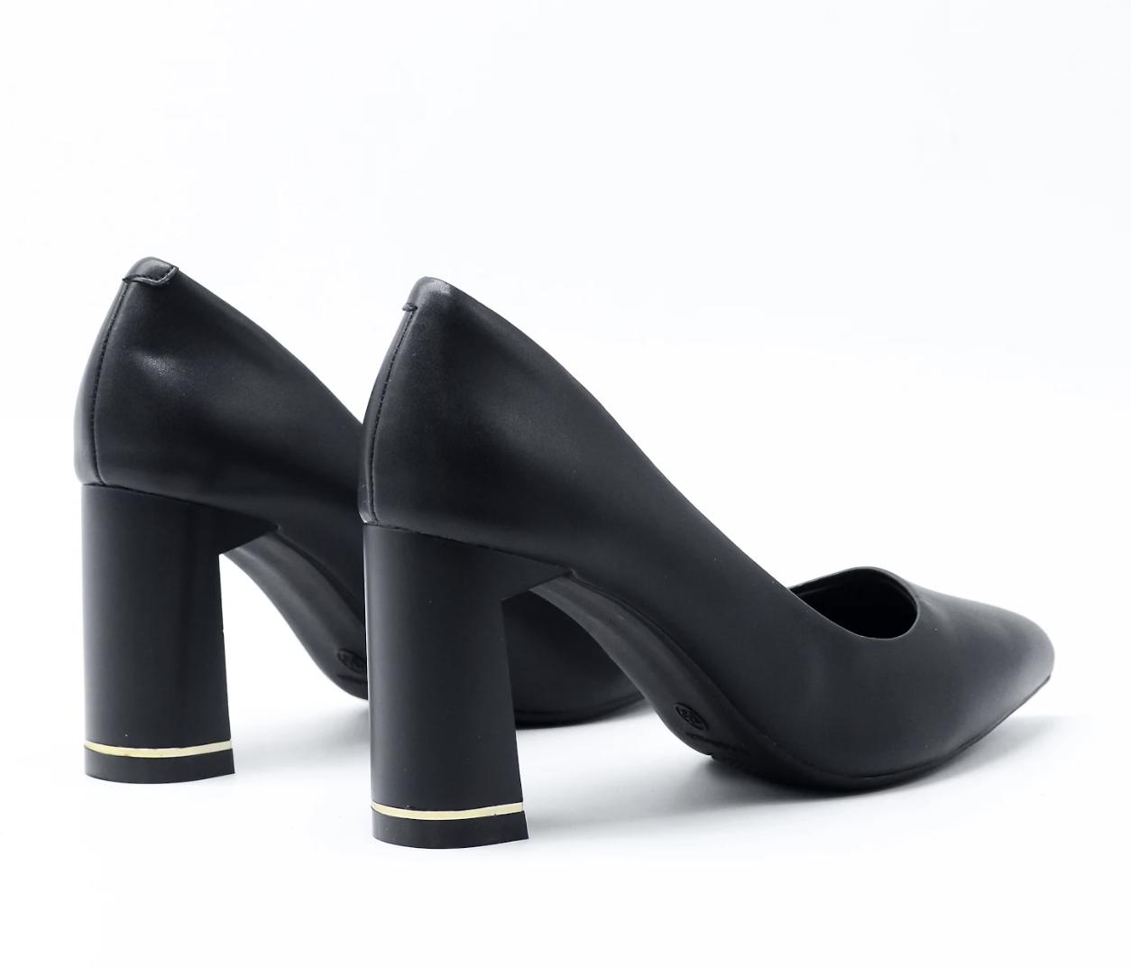 Giày Cao Gót Mũi Nhọn Đế Trụ Da Mờ 7cm Evashoes – Eva9570