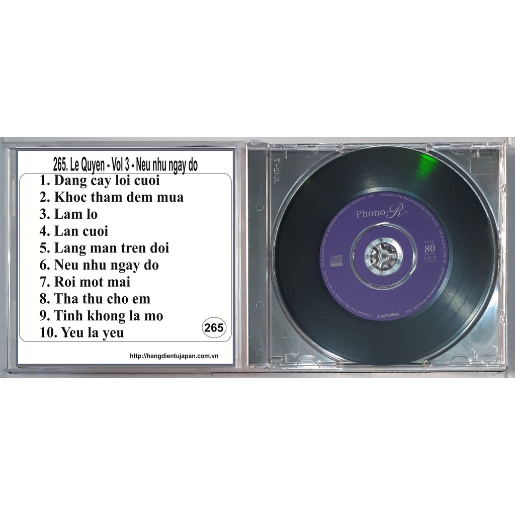 Bộ 8 CD ca sĩ Lệ Quyên ( 155 - 266 )