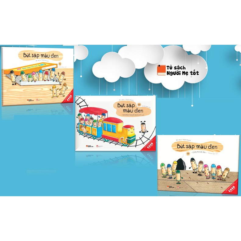 Sách - ehon 3-6t bộ bút sáp màu đen