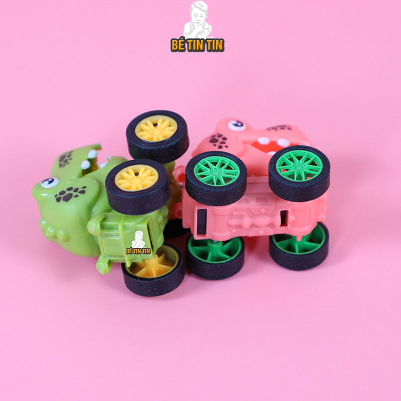 Xe mini chạy cót Khủng Long, đồ chơi xe chạy cót cho bé (1 Cái)