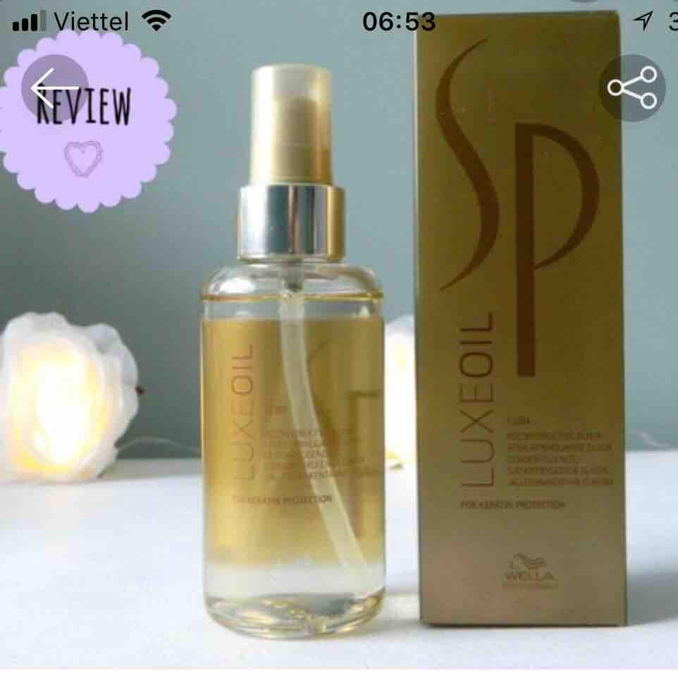 [HCM]Tinh dầu phục hồi tóc SP Wella Luxe Oil 100ml