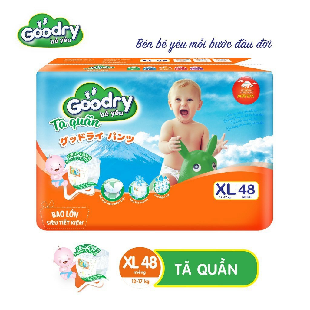 [HCM]Tã quần goodry đủ size ( M60 / L54 / XL48 / XXL44 ) miếng
