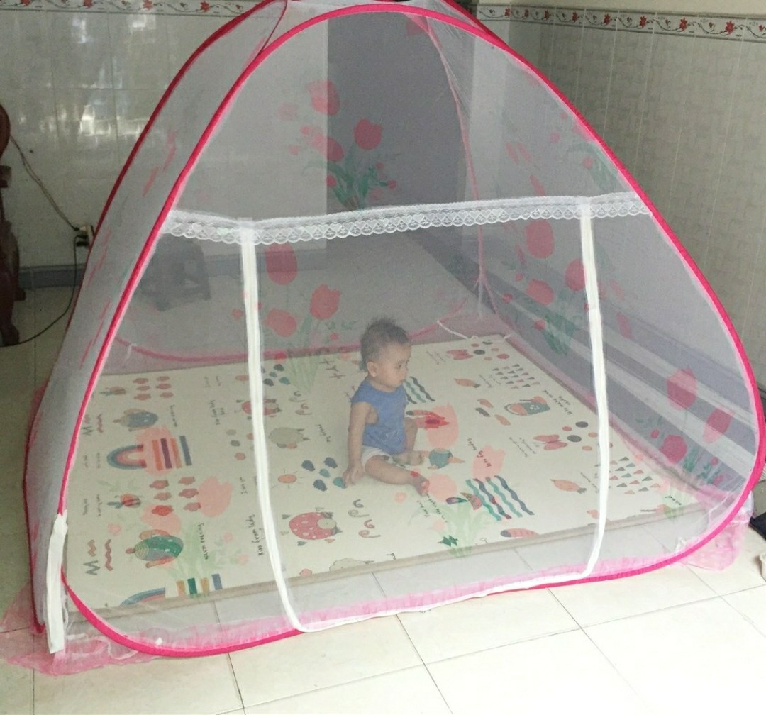 Màn chụp tự bung đỉnh chóp- Màn tự bung 2 cửa