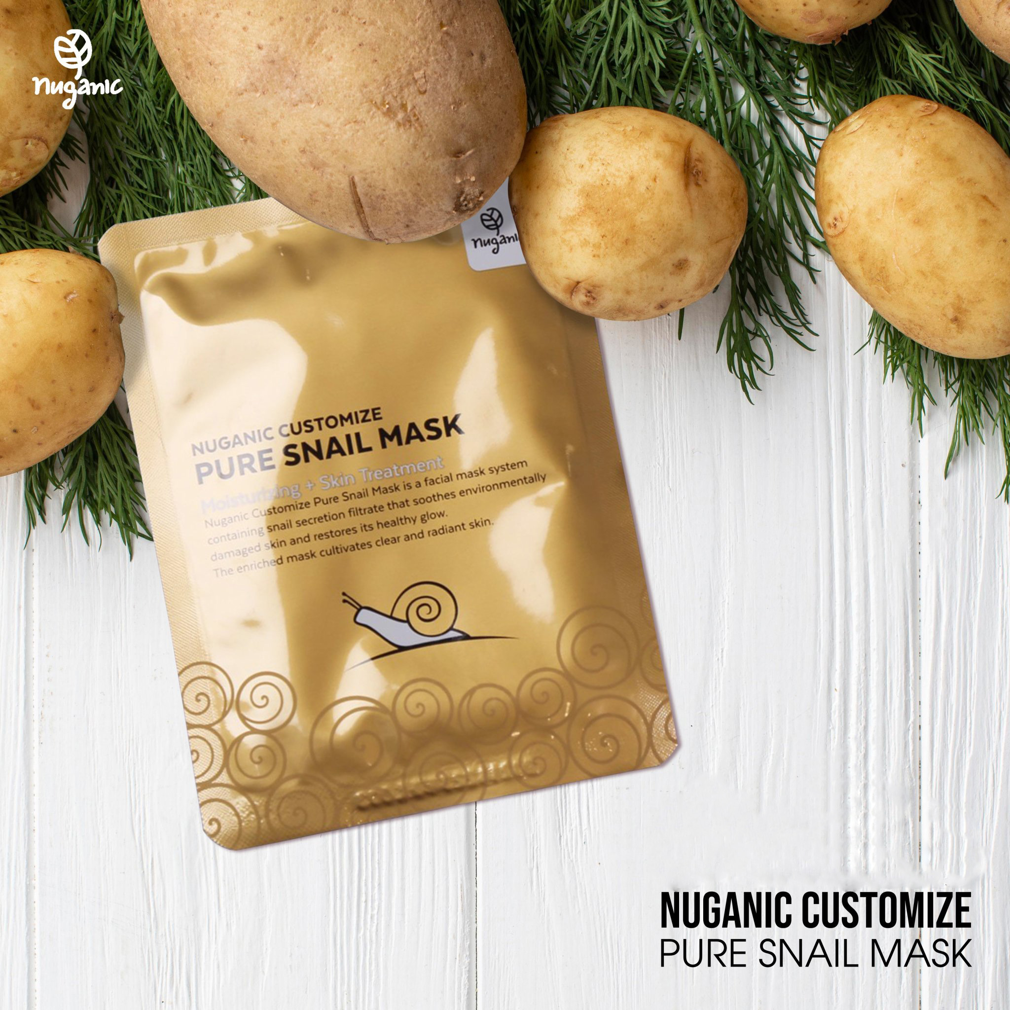 [Chính hãng] Mặt nạ Nuganic Customize Pure Snail Mask
