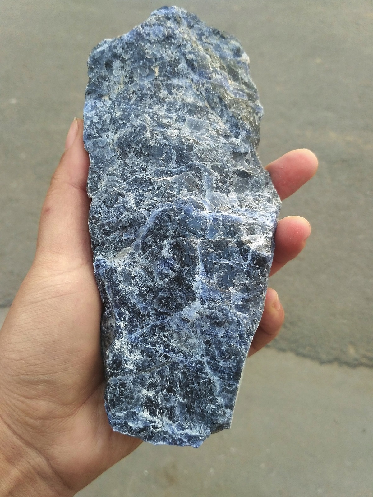 1000GR Đá Thô Màu Xanh Dương Sodalite