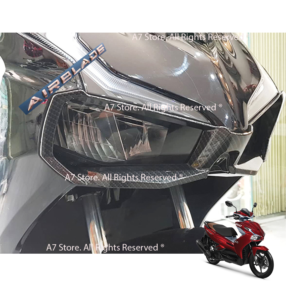 Ốp Viền Đèn Pha AIR BLADE 2023 Nhựa Xi