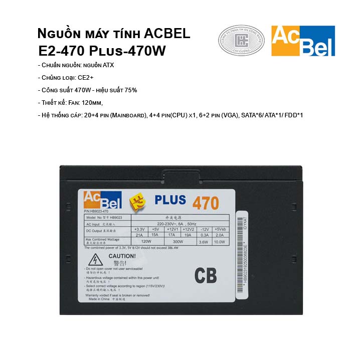 Nguồn PC Công suất thực nhiều loại
