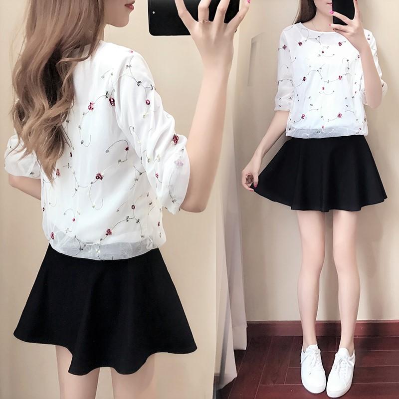 [HCM]Áo Kiểu Nữ Ren Hoa Thêu Đẹp