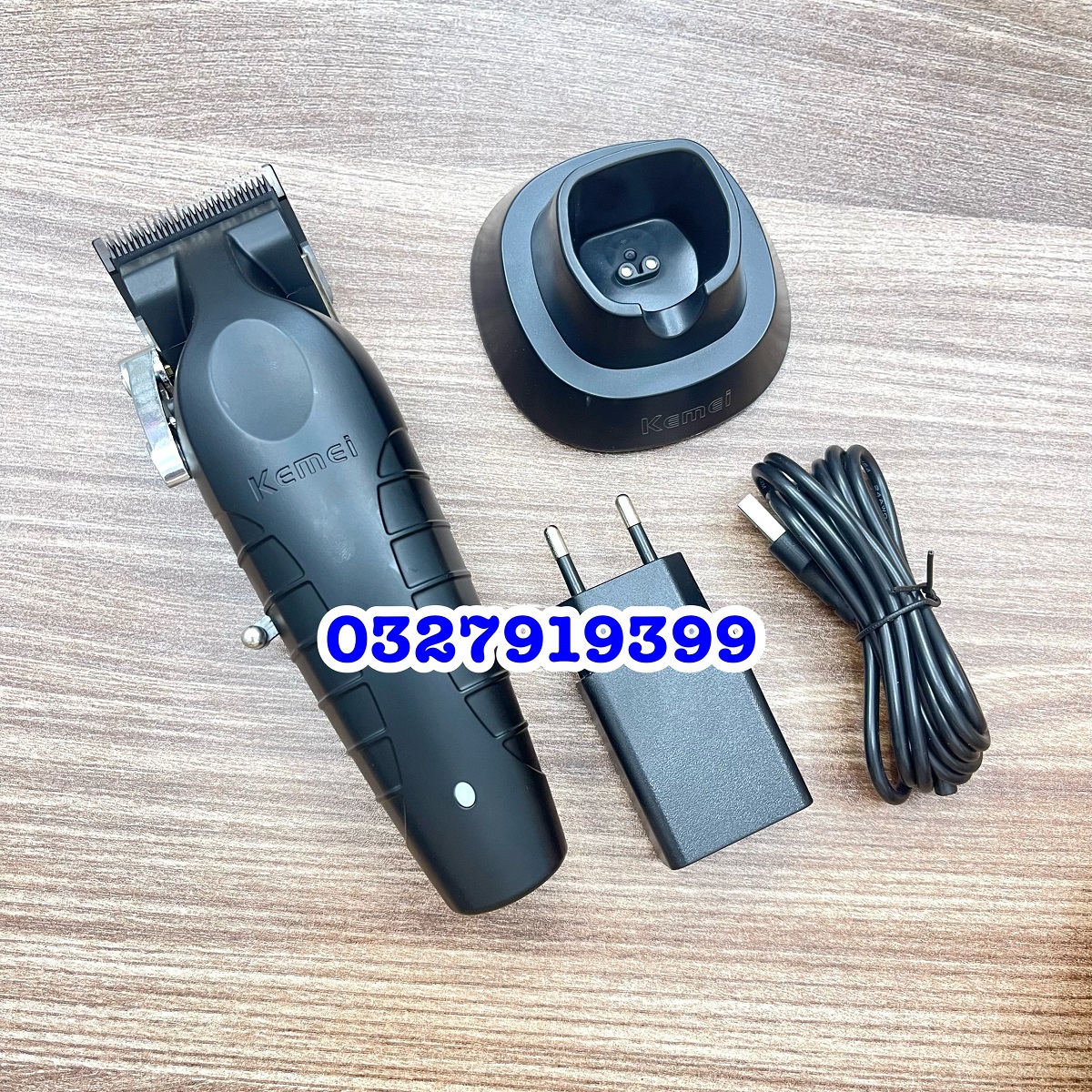 Kemei High Quality Hair Trimmer 2296 2500Mah Li-Ion Battery 10W Capacity Sharp Carbon Steel Blade Usage Time 350 Minutes