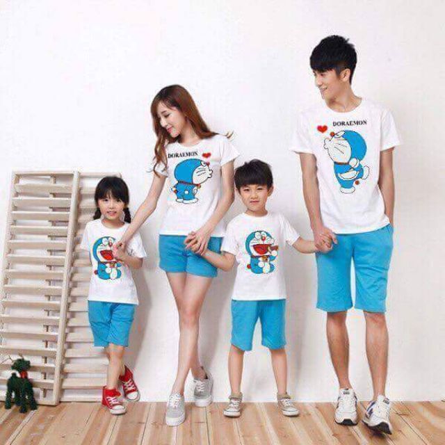 áo thun DOREMON GIA ĐÌNH và NHÓM {giá sĩ} chất đẹp