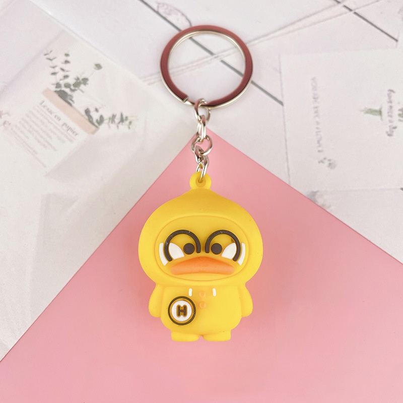 Móc khóa vịt cute màu vàng