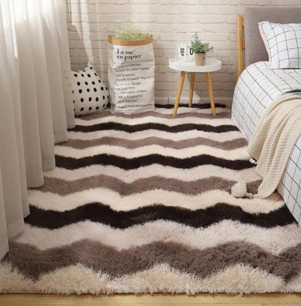 { SỈ SLL} Thảm Lông Loang Trải Sàn Cao Cấp - Lông mềm dày. (1m6x2m3)