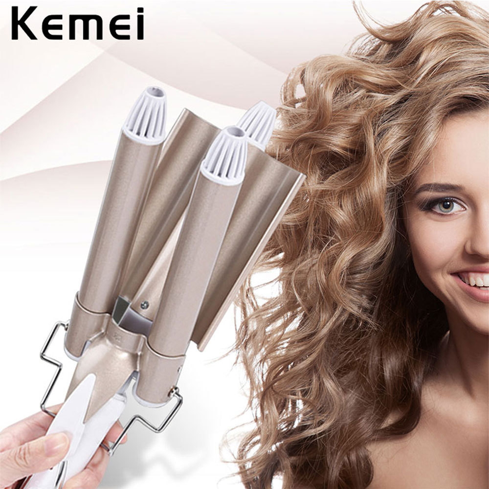 Máy làm xoăn bấm sóng nước 3 trục KM cao cấp