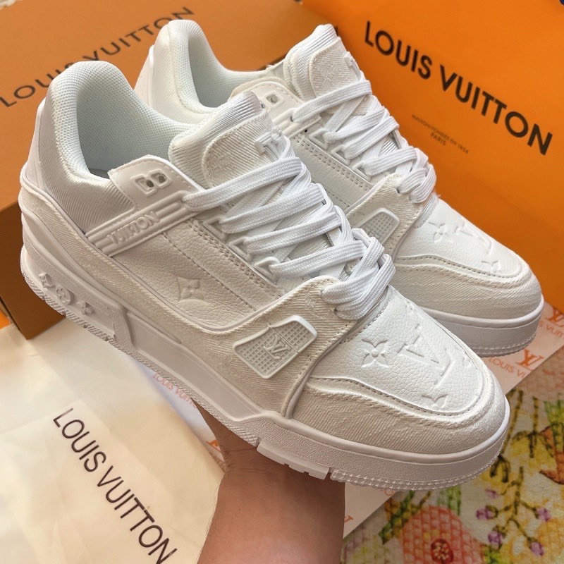 Giày LV Louis Vuitton Trainer White Giày Sneaker LV Cao Cấp Nam Nữ Hót  Trend 2023 Full Box Bill - MixASale