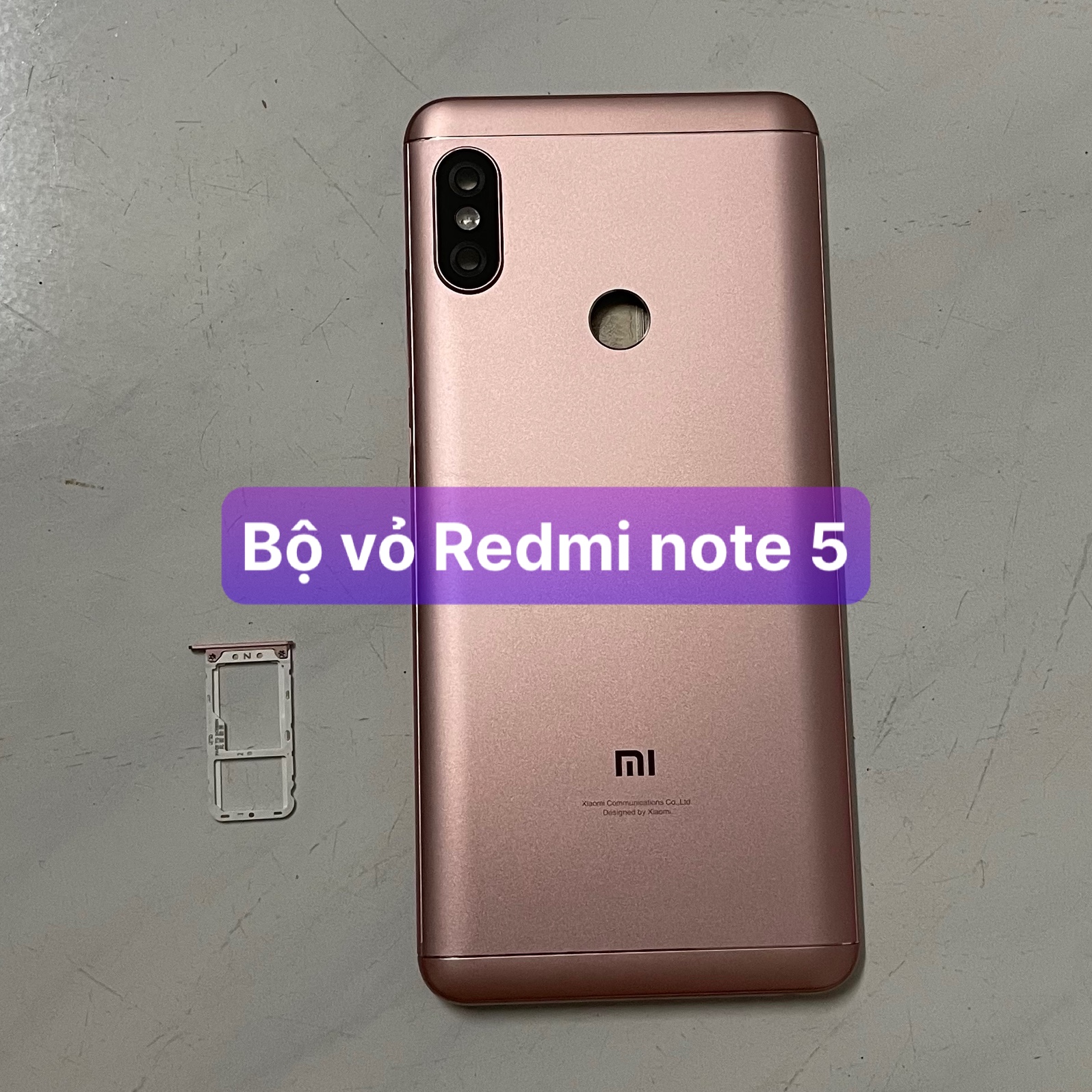 bộ vỏ Redmi Note 5 / Note 5 pro ,kèm khay sim,phím,kính camera