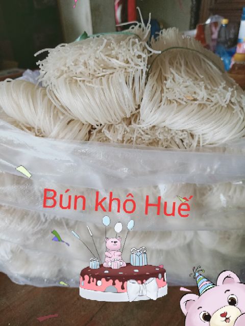 Bún khô từ gạo nguyên chất 100% 500gr sợi to