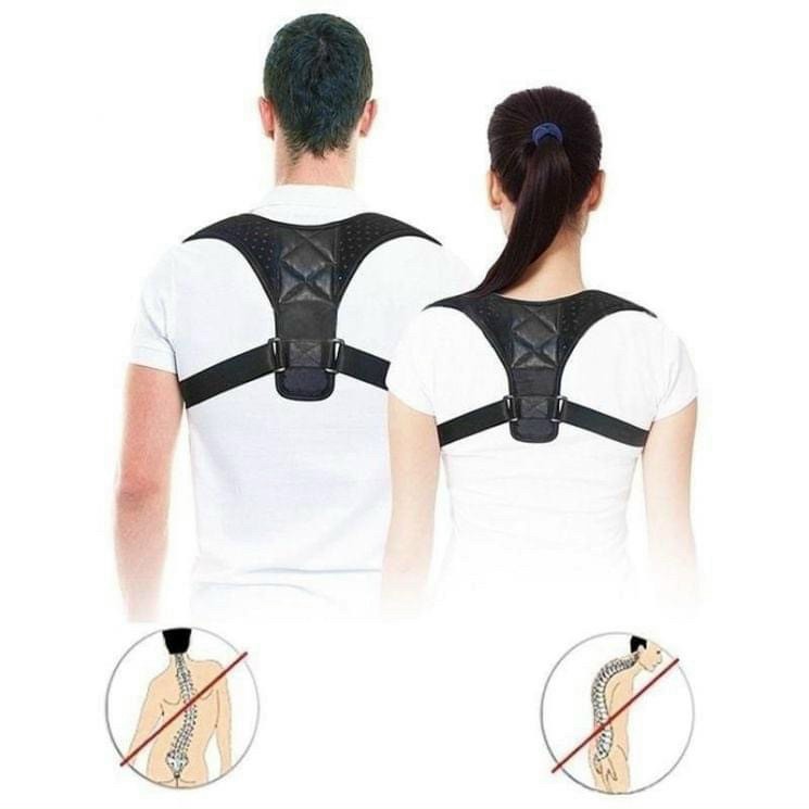 Đai chống gù lưng cải thiện cột sống. Màu đen