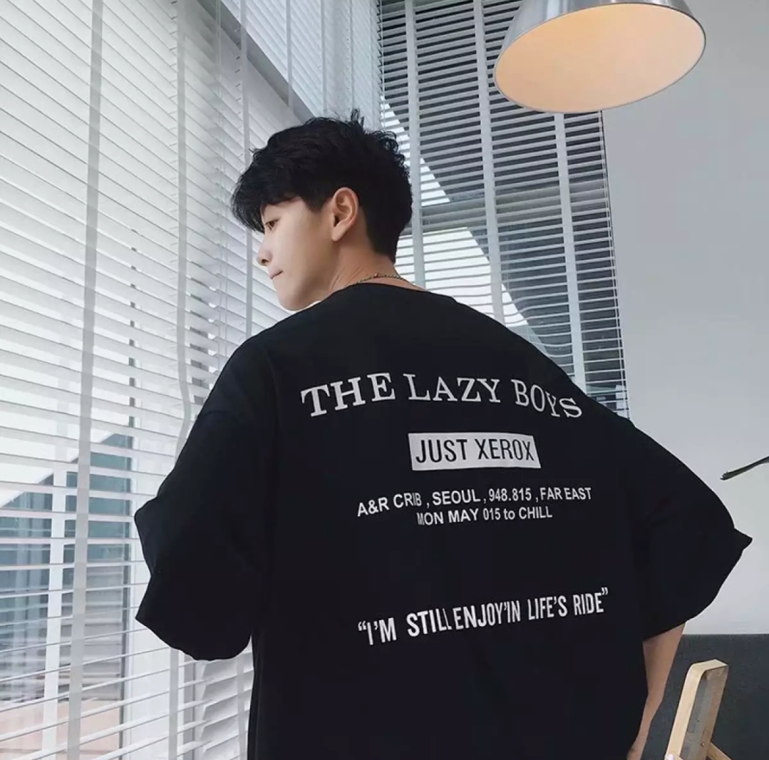 [HCM]Áo Thun Nam Nữ Form Rộng Hàn Quốc In Hình The Lazy Boys Độc Đẹp Vải Dày Mịn Thoáng Mát Thiết Kế Thời Trang Kiểu Dáng Năng Động Trẻ Trung