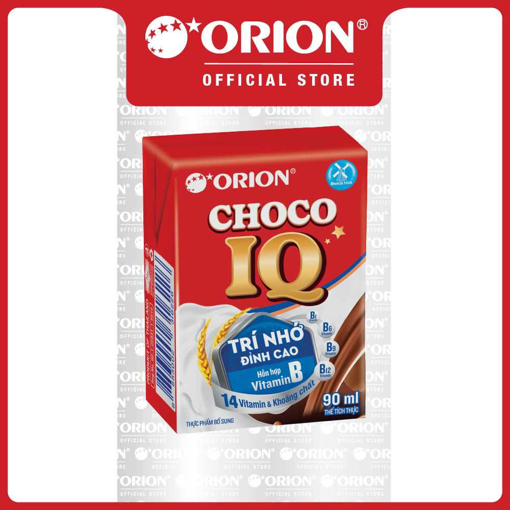 Thùng 12 lốc Sữa ORION Lúa Mạch Sô-cô-la Choco IQ 90ML