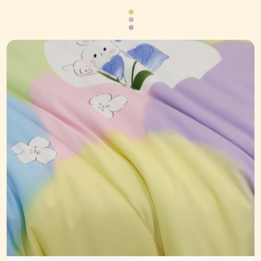 Stefani 5-piece set bed sheet with quilt cover-st200046-cotton bedding set