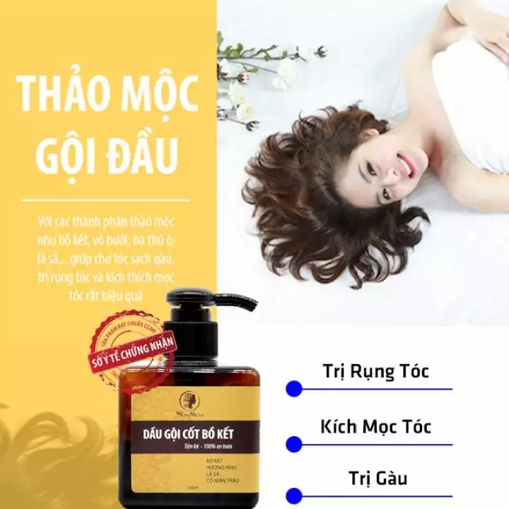 Dầu gội Cốt bồ kết thảo dược Wonmom