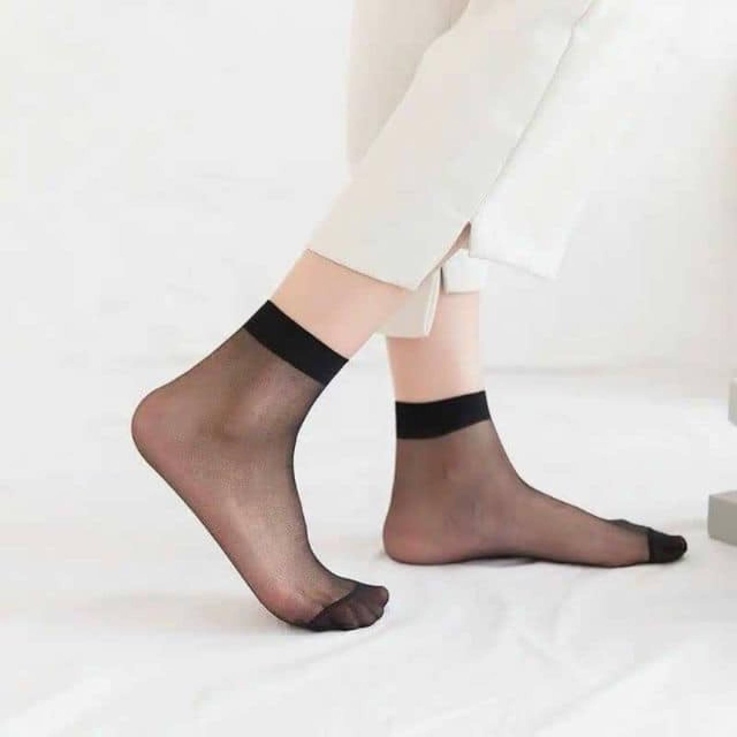 5 đôi tất da chân nữ mỏng siêu dai, tất giấy mỏng dai - TN03