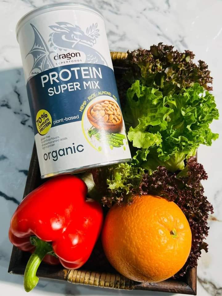 Bột Protein Shake Super Mix hữu cơ Dragon Superfoods (500g)