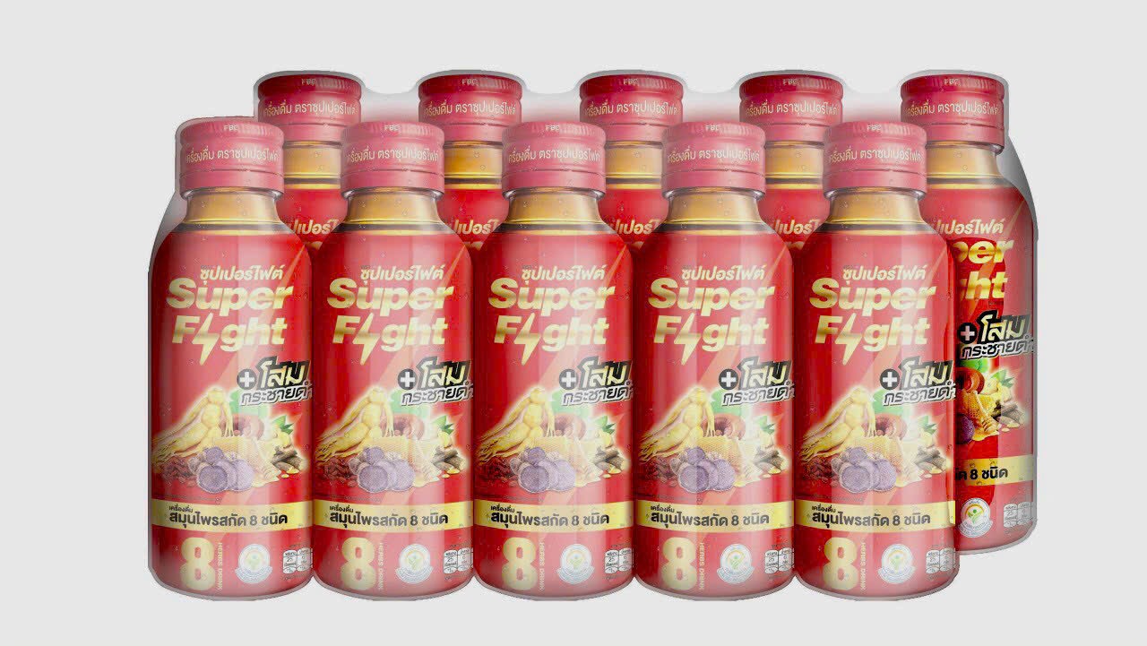 Nước Tăng Lực Thảo Dược Super Fight Thái Lan 100ml 10 chai/lốc