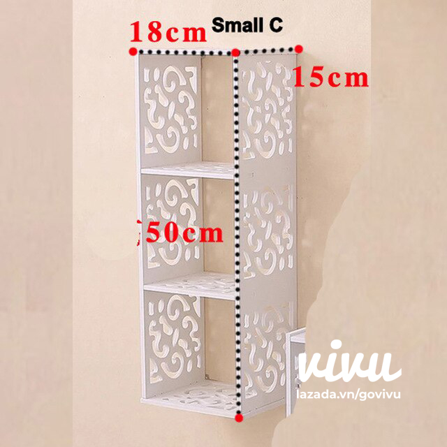 Shelf decoration square grid wall-mounted multi-choosed