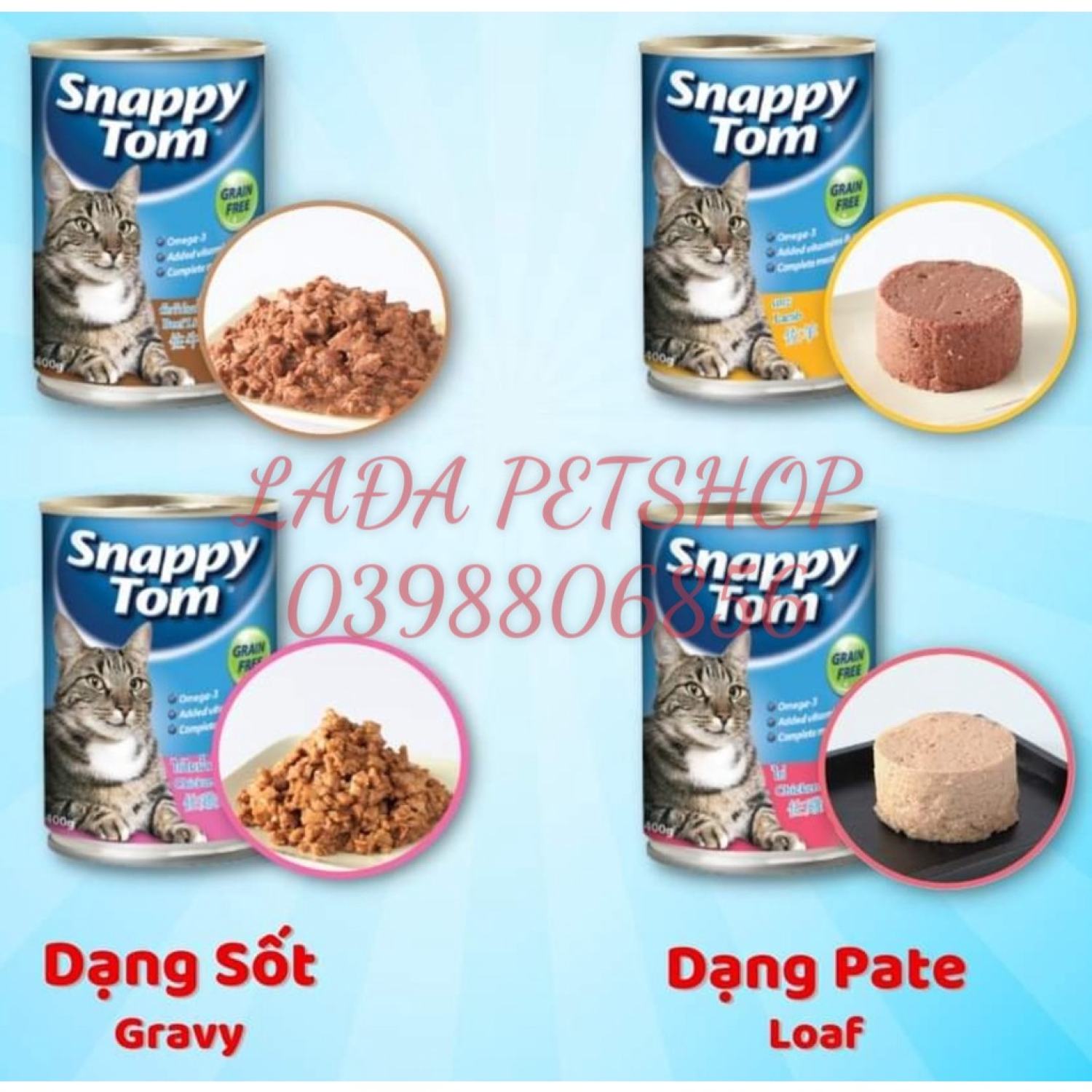 Pate Snaρpy Tom lon 400g