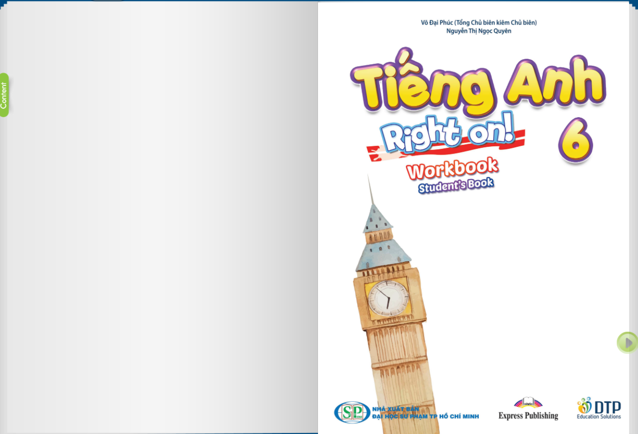 [E-BOOK] Tiếng Anh 6 Right on!  Sách mềm sách bài tập